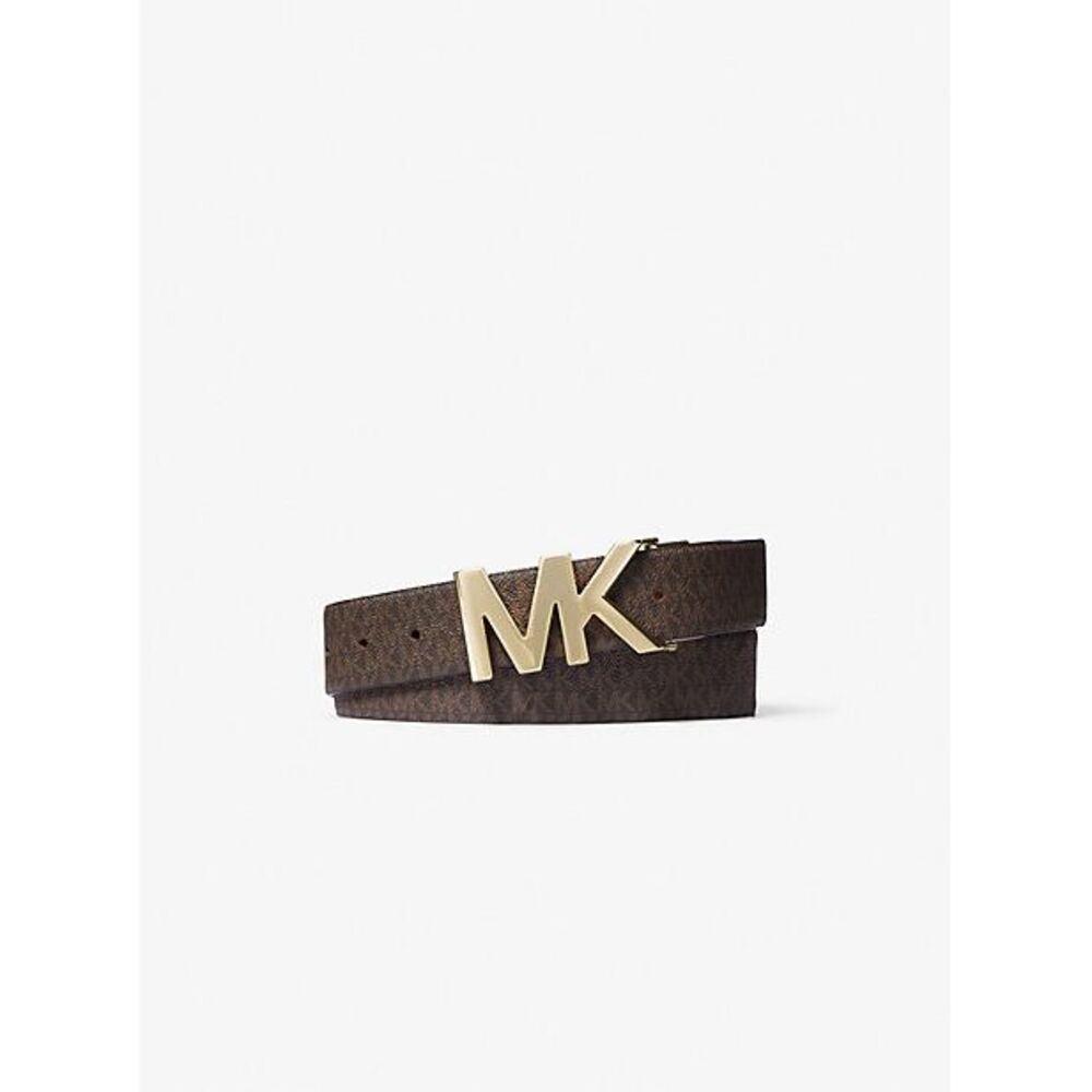 Michael Kors Outlet Women 4-in-1 Logo Box Belt Set Brown L